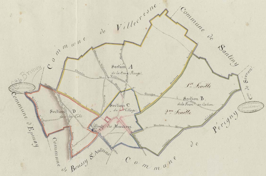 Cadastre Mandres-les-Roses