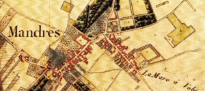 Mandres carte état major