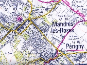 Mandres carte Mivhelin